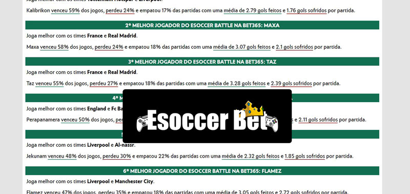 Probabilidades futebol